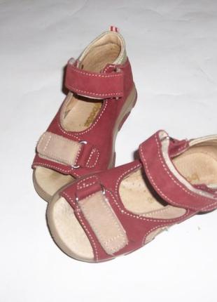 Рр 22-13,7 см. полностью кожаные босоножки туфли для деток из супинатором9 фото