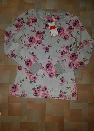 Домашняя тепленькая кофточка флис, кофта c&a р-р xs розы