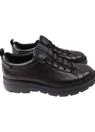 Кеди чоловічі lido marinozi чорні натуральна шкіра, 45