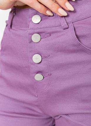 Шорти жіночі стрейчові, колір фіолетовий4 фото