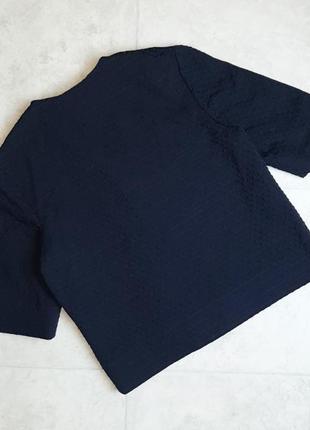 1+1=3 шикарная темно-синяя блуза блузка cos на кнопке, размер 42 - 443 фото