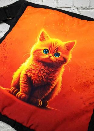 Сумочка кроссбоди рыжий котенок4 фото