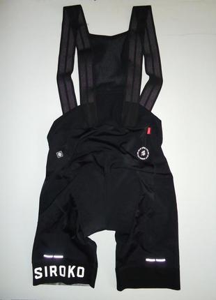 Велошорты  siroko bx squadra cycling bib shorts 2022 black (xxl)2 фото