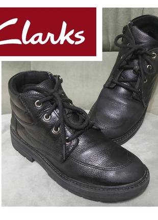 Clarks ботинки демисезонные на молнии, для мальчика р.35