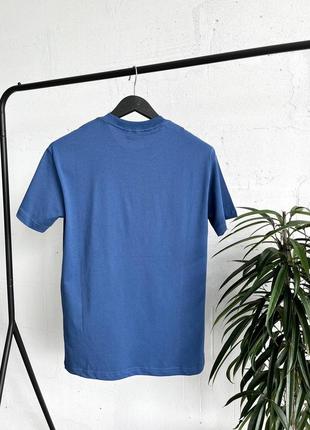 Чоловіча футболка бавовняна синя polo ralph lauren 100% cotton / поло літній одяг2 фото