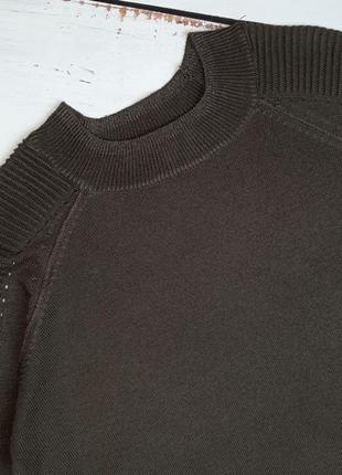 1+1=3 базовый шоколадный тонкий свитер с люрексом next, размер 42 - 445 фото