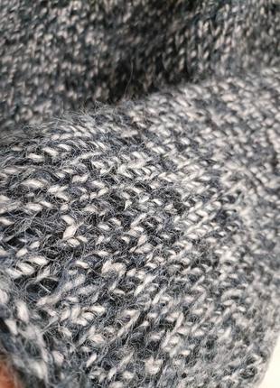 Трикотажный свитер с подвернутыми краями от zara, размер m-xl5 фото