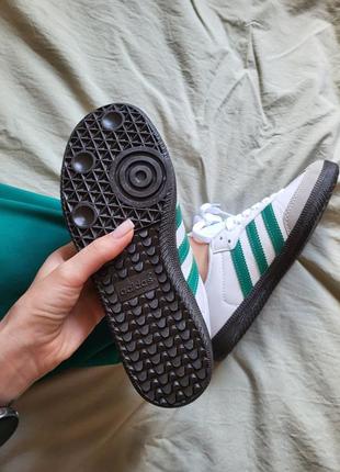 Кросівки adidas samba white green9 фото