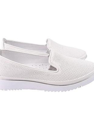 Туфли женские trio белые натуральная кожа, 42