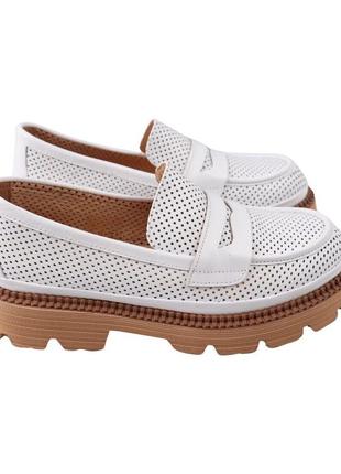 Туфли женские aquamarin белые натуральная кожа, 40