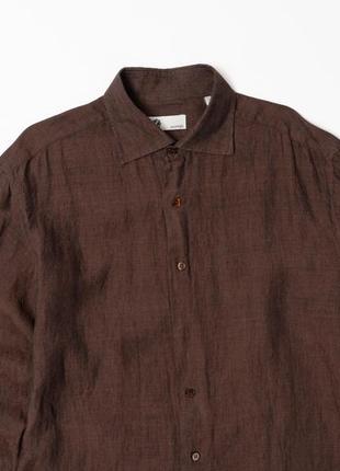 Skipper vintage linen shirt&nbsp;&nbsp;мужская рубашка3 фото