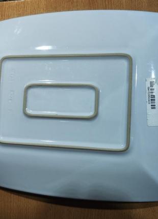 Тарелка ipec munchen белая квадратная 28x21 см керамика3 фото
