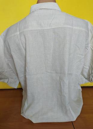Новая белая рубашка летняя мужская короткий рукав2 фото