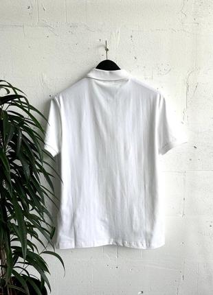 Мужская футболка хлопковая белая prada 100% cotton / прада летняя одежда4 фото