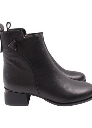 Ботильйони жіночі geronea чорні натуральна шкіра, 40