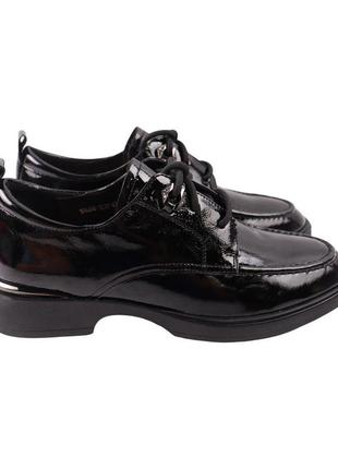 Туфли женские molka черные натуральная лаковая кожа, 40
