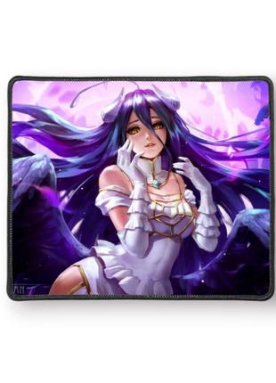 Килимок для миші аніме оверлорд альбедо 25х30см