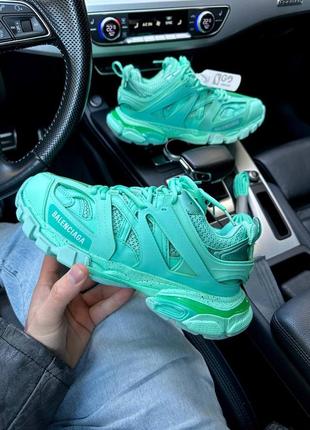 Premium 🔥 кросівки в стилі balenciaga track tiffany blue1 фото