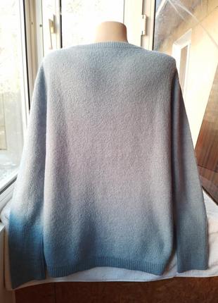 Шерстяной акриловый свитер джемпер пуловер большого размера батал шерсть7 фото