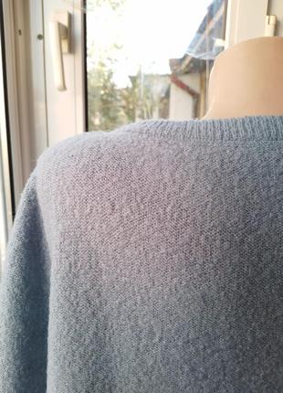 Шерстяной акриловый свитер джемпер пуловер большого размера батал шерсть8 фото