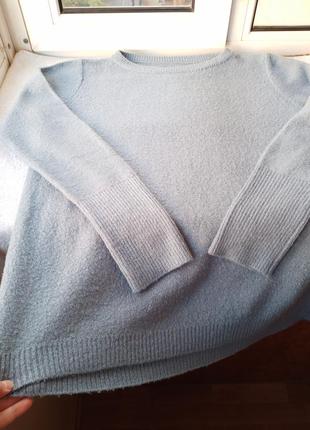 Шерстяной акриловый свитер джемпер пуловер большого размера батал шерсть9 фото