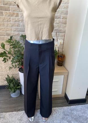 Брючные брюки женские кюлоты ( размер м)8 фото