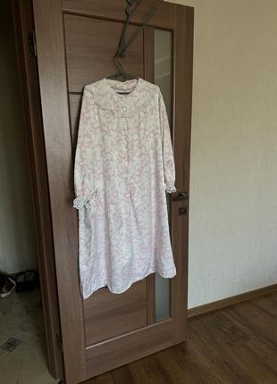 Итальянская стильная сорочка ночнушка , платье для сна размер оверсайз пижама с рюшами4 фото