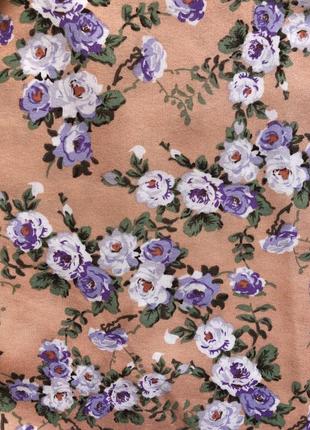 Сукня міді з квітковим принтом3 фото