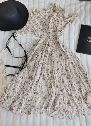 Розпродаж 🔥ніжна сукня вінтаж на гудзиках квіточки