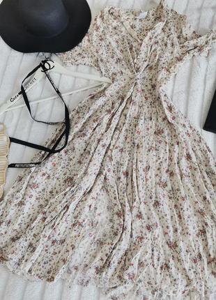 Розпродаж 🔥ніжна сукня вінтаж на гудзиках квіточки2 фото