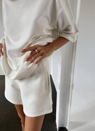 Качественный стильный костюм женский шорты и футболка, петля туречевица, качественная ткань6 фото