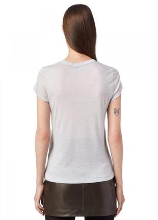 Жіноча футболка diesel світло-сірого кольору.2 фото
