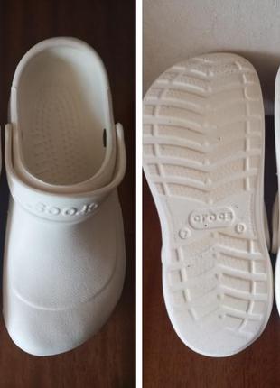 Білі крокси шльопанці сабо  бренду crocs croslite uk m7- w9 eur 39-409 фото