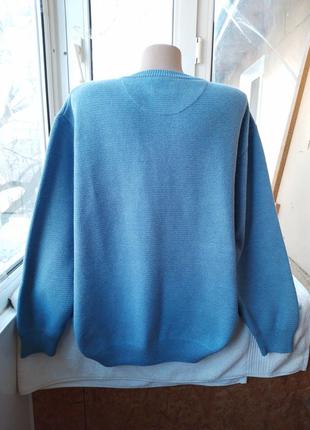 Брендовый шерстяной свитер джемпер пуловер большого размера мега батал шерсть7 фото