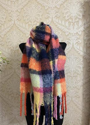 Яркий и теплящий шарф 🧣2 фото