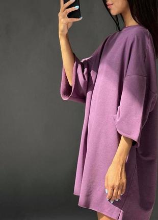 Спортивное платье туника женское, качественная ткань петля пене9 фото