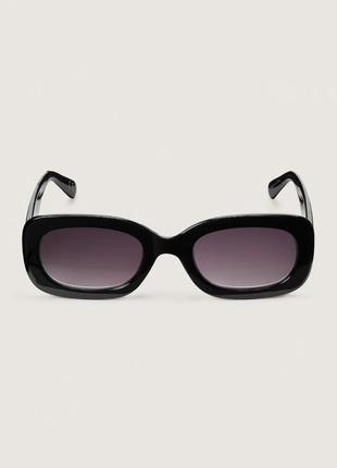 Солнцезащитные очки retro rectangle sunglusses pure black pink