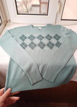 Шерстяной свитер джемпер пуловер шерсть8 фото