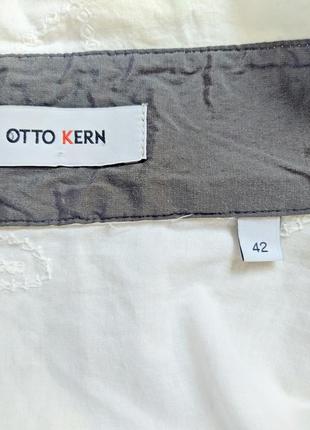 Бавовняна блуза з вишивкою, otto kern*9 фото