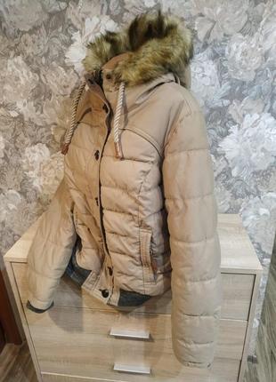 Nakitano женская зимняя куртка размер l с шляпой2 фото