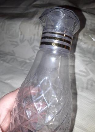 Бутылка пластиковая для воды напиток напитков 1100 мил литровая3 фото
