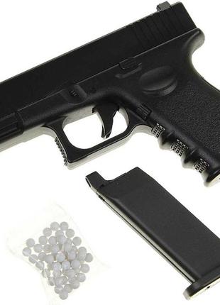 Пистолет детский спринговый glock 23 металлический глок 23 кал. 6 мм9 фото