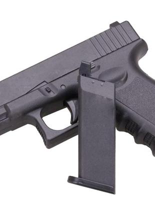 Пістолет дитячий спринговий glock 23 металевий глок 23 кал. 6 мм3 фото