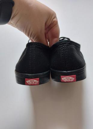 Кеды vans u authentic lo pro black/black7 фото