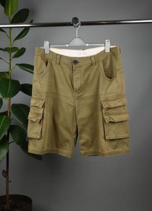 Firetrap мужские зеленые хаки шорты с потертостями карго размер xl