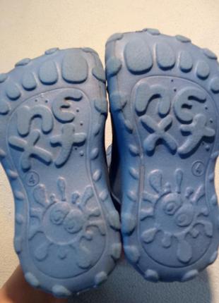 Літні резинові чоботи- крокодильчики, устілка 13,3 см4 фото
