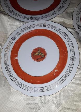 Набор тарелок снза с позолотой большие блюда2 фото