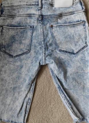 Бриджи стрейчевые джинсовые шорты летние для девочки2 фото