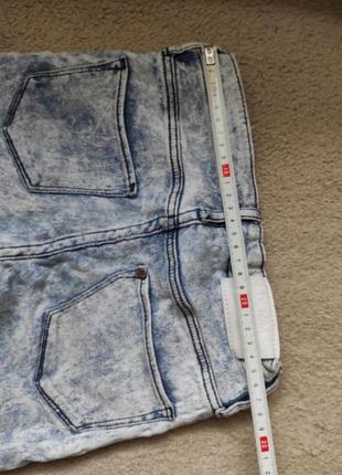 Бриджи стрейчевые джинсовые шорты летние для девочки3 фото