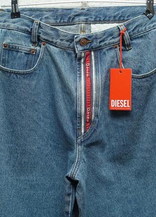 Мужские винтажные джинсы diesel (италия), голубого цвета.6 фото